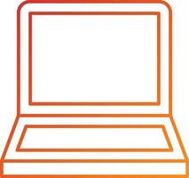 stile icona laptop vettore