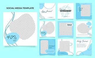 modello di social media completamente modificabile banner blog vendita di moda vettore