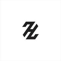hz, zh logo design modelli vettoriali, silhouette vettore