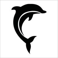 icone grafiche dei delfini vettore