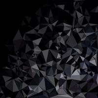 Sfondo nero mosaico poligonale, modelli di design creativo vettore