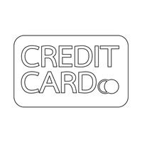 icona della carta di credito vettore