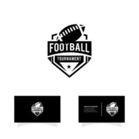 logo della champions league distintivo di football americano vettore