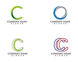 Modello di logo e simboli C vettoriale