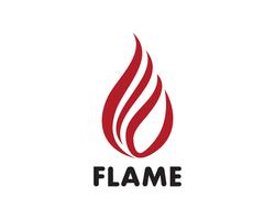 Fiamma di fuoco Logo Template vector icon Concetto di logo di petrolio, gas ed energia