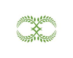 icona di foglia verde natura elemento vettoriale