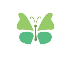 Farfalla bellezza logo semplice, icona colorata. Logo. Illustrazione vettoriale