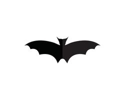 Modello di logo e simboli del pipistrello vettore
