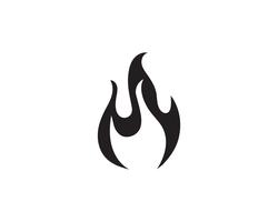 Fiamma di fuoco Logo Template vector icon Logo di petrolio, gas ed energia