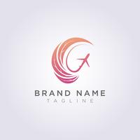 Logo Design Foglie circolari combinate con forme e piani astratti per il tuo Business o Brand vettore