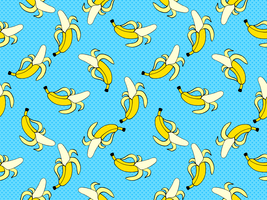 Fondo di vettore di Pop art della banana