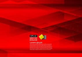 Progettazione moderna eps10 del fondo rosso geometrico astratto con lo spazio della copia, illustrazione di vettore