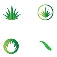 modello di illustrazione vettoriale logo aloe vera