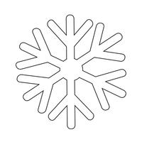 Illustrazione di vettore icona fiocco di neve