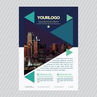 Modello di brochure aziendale professionale vettore