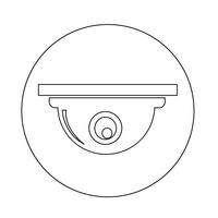 Icona della telecamera CCTV vettore