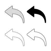 Illustrazione di icona freccia vettoriale