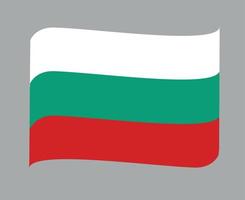 bulgaria bandiera nazionale europa emblema simbolo icona illustrazione vettoriale elemento di disegno astratto
