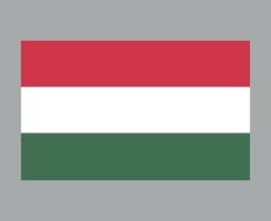 bandiera dell'ungheria nazionale europa emblema simbolo icona illustrazione vettoriale elemento di design astratto