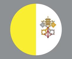 bandiera del vaticano nazionale europa emblema icona illustrazione vettoriale elemento di disegno astratto