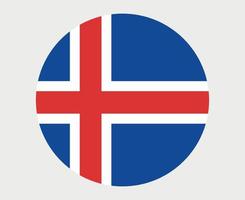 islanda bandiera nazionale europa emblema icona illustrazione vettoriale elemento di disegno astratto