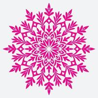 disegno vettoriale floreale rosa mandala. illustrazione di riserva