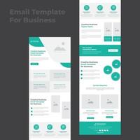 modello di e-mail di newsletter multiuso vettore
