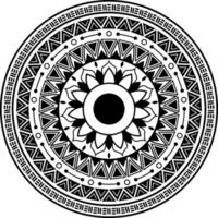 ornamento rotondo decorativo mandala. vettore disegnato a mano in illustrazione sfondo bianco