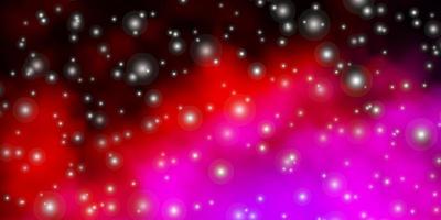 modello vettoriale rosa scuro con stelle astratte.