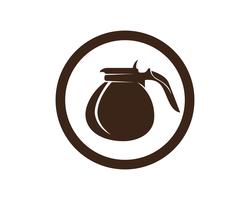 Progettazione dell&#39;icona di vettore del modello di logo della tazza di caffè