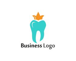 Modello di vettore di logo e simboli di cure odontoiatriche