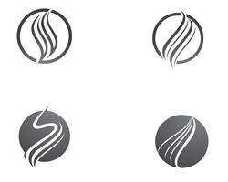 Icona di vettore di capelli e modello di logo