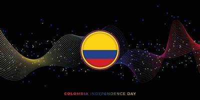 Giornata dell'indipendenza della Colombia vettore