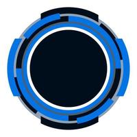 emblema del cerchio di forma geometrica vettore