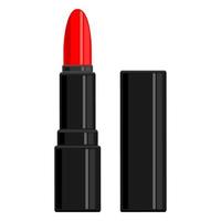 rossetto rosso isolato sfondo bianco vettore