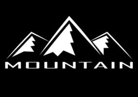 vettore logo montagna