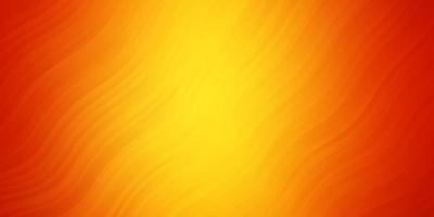 sfondo vettoriale arancione chiaro con linee piegate.