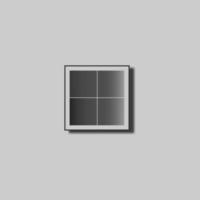 icona design finestra modello grigio alla moda vettore