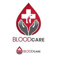 logo della donazione di sangue umano vettore