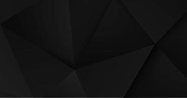 realistico sfondo nero low poly, stile triangolare sgualcito geometrico astratto. vettore