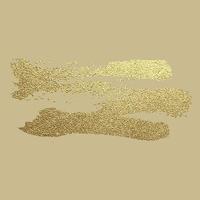 tratto di vernice d'oro vettoriale. illustrazione di arte strutturata scintillante astratta dell'oro. vettore