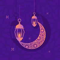 Elementi islamici del Ramadan vettore