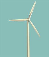 generatore eolico su sfondo blu. turbine eoliche. fonte di energia alternativa. energia verde. eps 10. vettore
