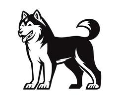 logo vettoriale husky