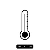 vettore icona termometro - simbolo segno design