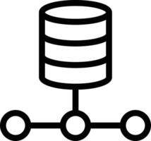 illustrazione vettoriale di database su uno sfondo. simboli di qualità premium. icone vettoriali per il concetto o la progettazione grafica.