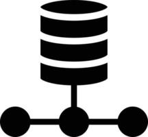 illustrazione vettoriale di database su uno sfondo. simboli di qualità premium. icone vettoriali per il concetto o la progettazione grafica.