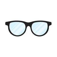 nerd occhiali stile piatto icona segno illustrazione vettoriale isolato su sfondo bianco.