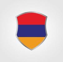 design della bandiera dell'armenia vettore