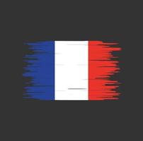 pennellata bandiera della francia, bandiera nazionale vettore